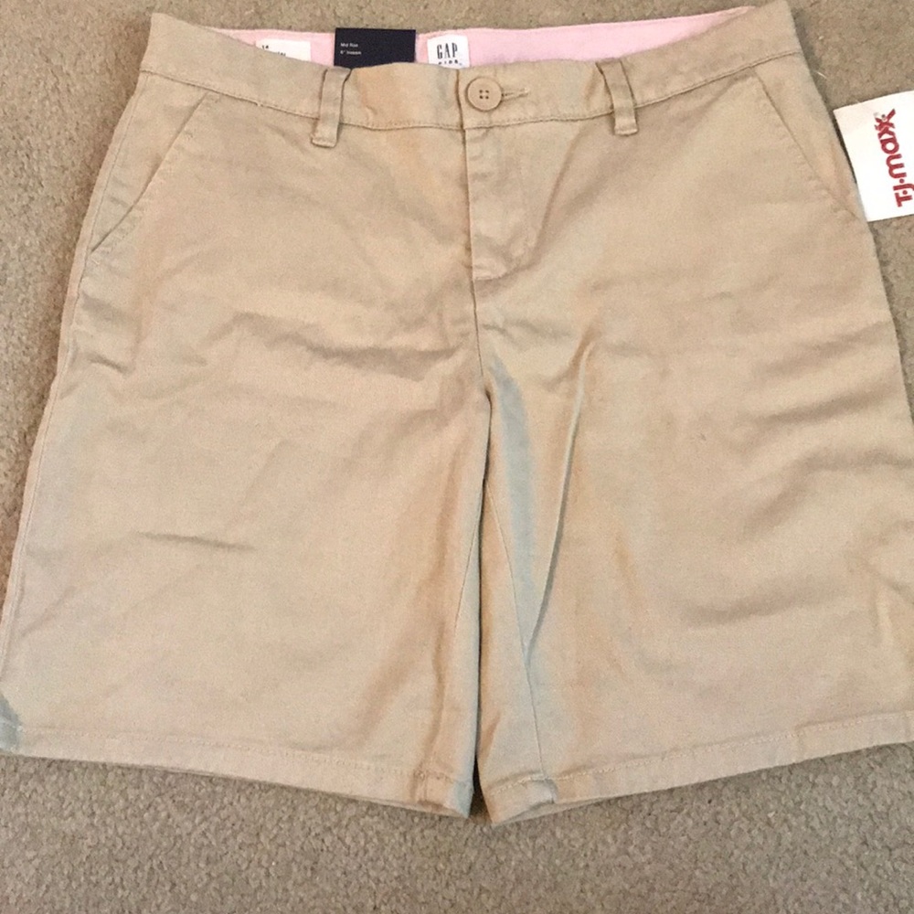 Girls Khaki Shorts